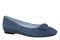 Vionic Klara Women's Ballet Comfort Flat - Dark Denim - Angle main