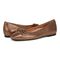 Vionic Klara Women's Ballet Comfort Flat - Bronze - pair left angle