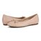Vionic Klara Women's Ballet Comfort Flat - Cameo Rose - pair left angle