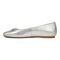 Vionic Klara Women's Ballet Comfort Flat - Silver - Left Side