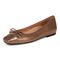 Vionic Klara Women's Ballet Comfort Flat - Bronze - Left angle