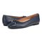 Vionic Klara Women's Ballet Comfort Flat - Navy - pair left angle