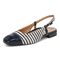 Vionic Petaluma Women's Slingback Supportive Flat - Navy - Left angle