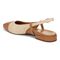 Vionic Petaluma Women's Slingback Supportive Flat - Natural - Back angle