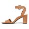 Vionic Zinfandel Women's Heeled Comfort Sandal - Camel - Left Side