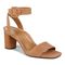 Vionic Zinfandel Women's Heeled Comfort Sandal - Camel - Angle main