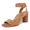 Vionic Zinfandel Women's Heeled Comfort Sandal - Camel - Left angle