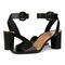 Vionic Zinfandel Women's Heeled Comfort Sandal - Black - pair left angle