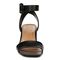 Vionic Zinfandel Women's Heeled Comfort Sandal - Black Leather - Front