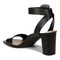 Vionic Zinfandel Women's Heeled Comfort Sandal - Black - Back angle