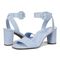 Vionic Zinfandel Women's Heeled Comfort Sandal - Skyway Blue - pair left angle