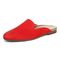 Vionic Willa Mule Women's Functional Slip-on Flat - Red - Left angle