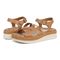 Vionic Mar Women's Platform Wedge Sandal - Camel - pair left angle