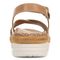 Vionic Mar Women's Platform Wedge Sandal - Camel/gold - Back