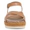 Vionic Mar Women's Platform Wedge Sandal - Camel - Front