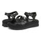Vionic Mar Women's Platform Wedge Sandal - Black - pair left angle