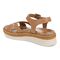 Vionic Mar Women's Platform Wedge Sandal - Camel - Back angle