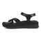 Vionic Mar Women's Platform Wedge Sandal - Black - Left Side