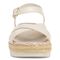 Vionic Mar Women's Platform Wedge Sandal - Cream - Front