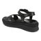 Vionic Mar Women's Platform Wedge Sandal - Black - Back angle