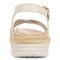 Vionic Mar Women's Platform Wedge Sandal - Cream - Back