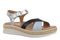 Vionic Mar Women's Platform Wedge Sandal - Navy Multi - Angle main