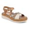 Vionic Mar Women's Platform Wedge Sandal - Camel/gold - Angle main