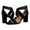 Vionic Marsanne Women's Heeled Strappy Sandal - Black - pair left angle