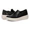 Vionic Kearny Women's Platform Slip-On Comfort Sneaker - Black - pair left angle