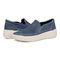 Vionic Kearny Women's Platform Slip-On Comfort Sneaker - Denim Blue - pair left angle