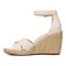Vionic Marina Women's Wedge Comfort Sandal - Cream - Left Side