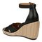 Vionic Marina Women's Wedge Comfort Sandal - Black - Back angle