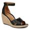 Vionic Marina Women's Wedge Comfort Sandal - Black - Angle main