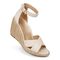 Vionic Marina Women's Wedge Comfort Sandal - Cream - MARINA-I8681L1100-CREAM-13fl-med