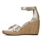 Vionic Marina Women's Wedge Comfort Sandal - Gold - Left Side