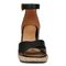 Vionic Marina Women's Wedge Comfort Sandal - Black - Front