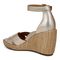Vionic Marina Women's Wedge Comfort Sandal - Gold - Back angle