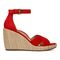 Vionic Marina Women's Wedge Comfort Sandal - Red - Right side