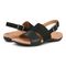 Vionic Morro Women's Slingback Comfort Orthotic Sandal - Black - pair left angle