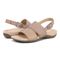 Vionic Morro Women's Slingback Comfort Orthotic Sandal - Taupe - pair left angle