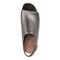 Vionic Valencia Women's Heeled Comfort Gold-Rated-Leather Sandal - Pewter - Top