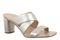 Vionic Merlot Women's Supportive Heeled Sandal - Soft Gold - Angle main