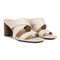 Vionic Merlot Women's Supportive Heeled Sandal - Cream - Pair