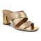 Vionic Merlot Women's Supportive Heeled Sandal - Gold - Angle main