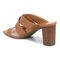 Vionic Merlot Women's Supportive Heeled Sandal - Toffee - Back angle