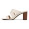 Vionic Merlot Women's Supportive Heeled Sandal - Cream - Left Side
