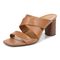 Vionic Merlot Women's Supportive Heeled Sandal - Toffee - Left angle