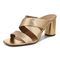 Vionic Merlot Women's Supportive Heeled Sandal - Gold - Left angle