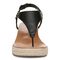 Vionic Kirra Wedge Women's Supportive Sandal - Black - Front