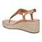 Vionic Kirra Wedge Women's Supportive Sandal - Argan Brown - Back angle